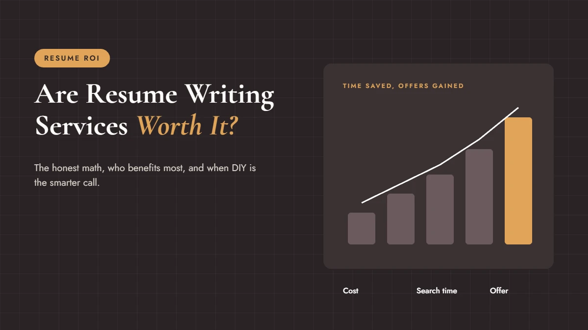 Are resume writing services worth it ROI math chart