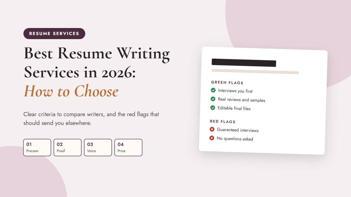 Best resume writing service checklist with criteria to compare resume writers