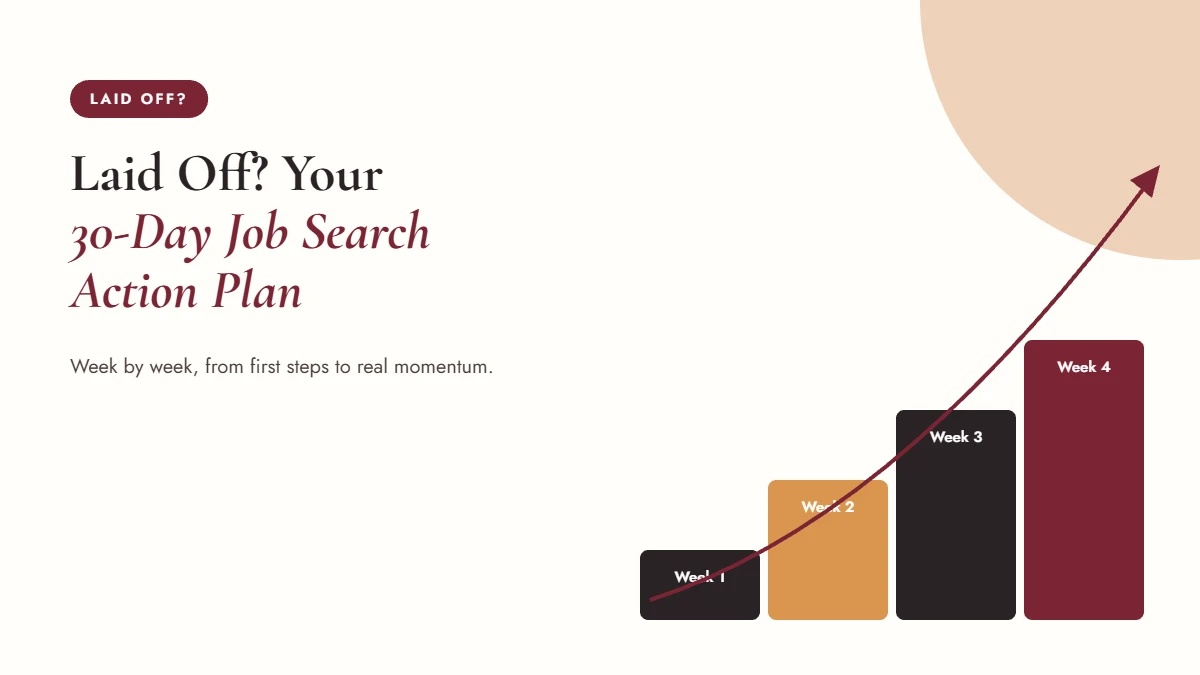 Laid off job search help with a 30-day action plan